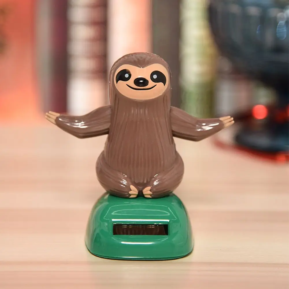 

1Pc Solar Powered Sloth Toy Dancing Sloth Model Shaking Hand Sloth Doll Kid Toy Car Ornament Home Decor Kid Gift 2 Styles