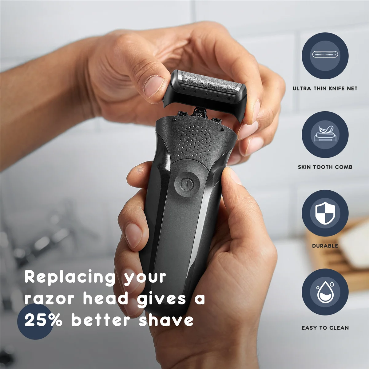 Фольга и резак подходит для Braun Cruzer 10B 20B замена 1000-серии CruZer 1 2 3 4 Z20 Z30 Z40 Z50 Z60 2615 2675