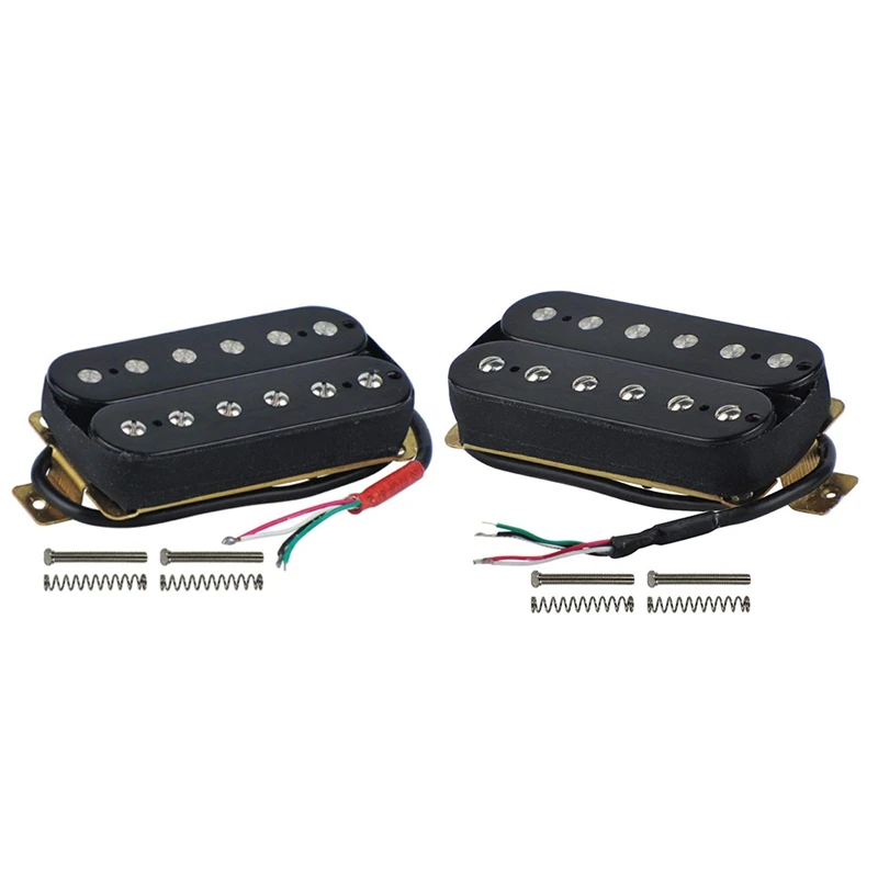 

2X Electric Guitar Humbucker Pickups Neck/Bridge Alnico V Pickup Black