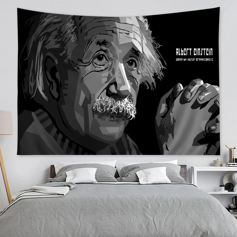 Art Albert E-Einstein Math DIY Wall Tapestry For Living Room Home Dorm Decor