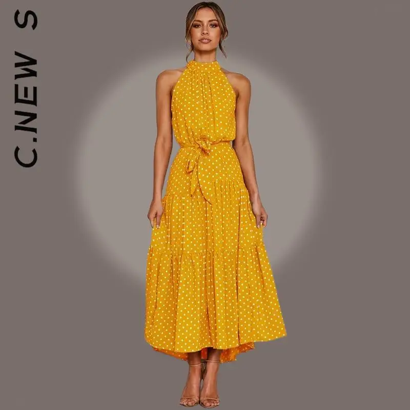 

C.New S Dress Fashion Women Black Sexy Halter Strapless Dresses Cheap Vocation Style Female Dress Woman Vestidos