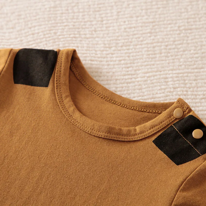 Детский комбинезон с коротким рукавом из 100 хлопка