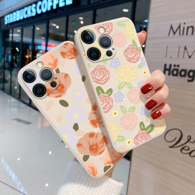 Lens Protection Case For iPhone 11 Case iPhone 14 13 12 11 Pro Max Capa iPhone 13 Mini 7 8 Plus 6S XS Max XR SE 2022 Soft Covers