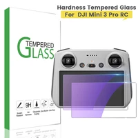 3pcs 9h hd tempered glass film for dji mini 3 pro remote control with screen protective cover film drone accessories