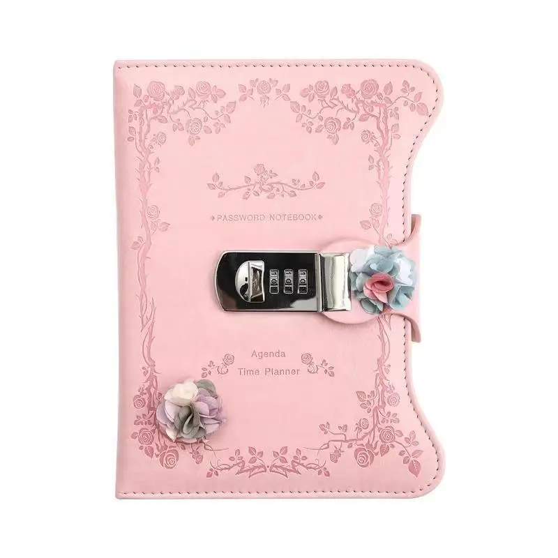 360 Pages Notebook Password Book Diary Password Lock Notebook Girl Notepad School Office Stationery Supplies Children Gifts