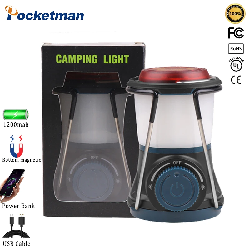 

8*LED White Light+8*LED Red Camping Light Soft Light Flood Light Large Range Lighting Searchlight With Hook Magnet Power Display