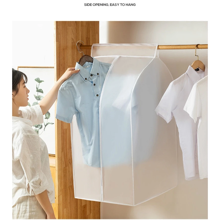 Dustproof Clothes Cover Wardrobe Hanging Organizer Storage Bags Suit Coat Dust Protector Bag for |