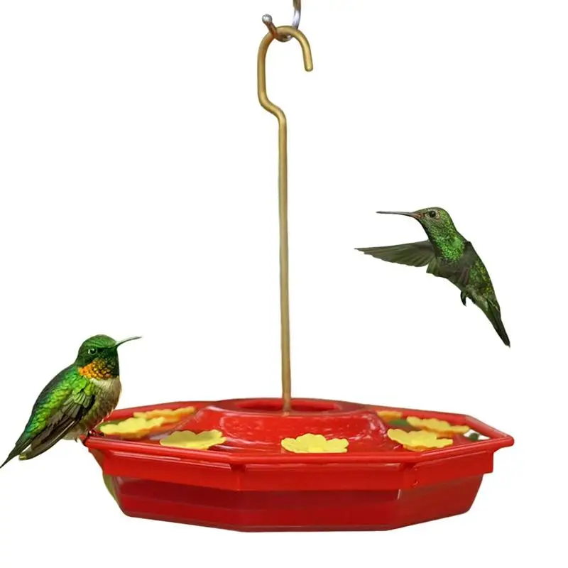 18oz Hanging Bee Proof Humming Bird Feeder Bird Supplies Easy To Clean For Patios Gardens Yards