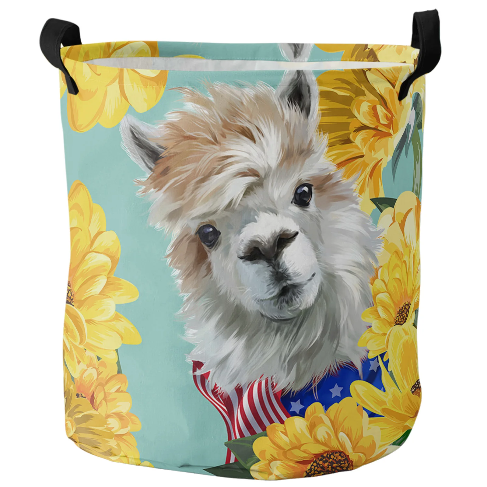 

Складные корзины Daisy Alpaca симпатичная корзина для белья Oxford для организации современной корзины для стирки с ручками для хранения