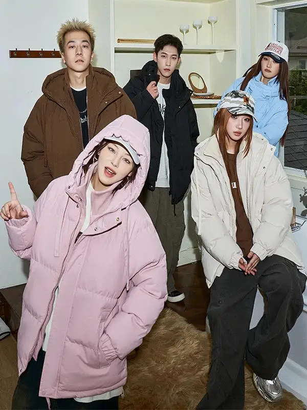 Wassup Fake Двухсекционная куртка на хлопковой подкладке для мужчин и женщин зима 2024