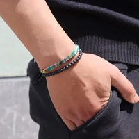 trendy boho bead braided rope bracelets for male bracelets homme gift for boyfriend husband
