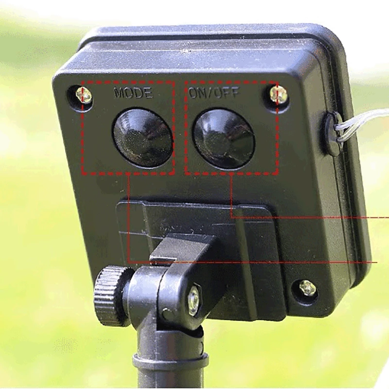 Солнечная светодиодная гирлянда с 20 светодиодами на 5 метров "Медовая пчелка" для наружного использования на водонепроницаемой газонной декорации с двумя режимами мерцания.