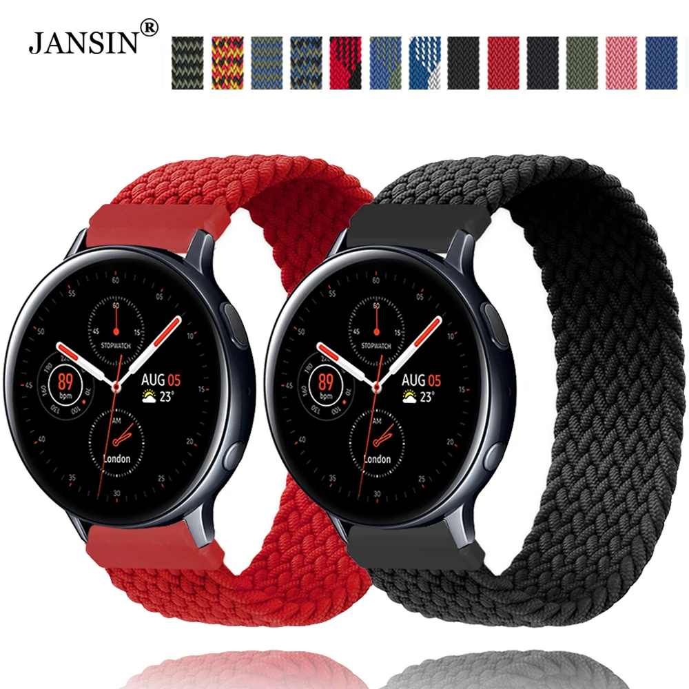 

Nylon Band for Samsung Galaxy Watch Active 2 40mm 44mm Band Bracelet WatchBand for Active 2 Wrist Strap Replacement Accessories
