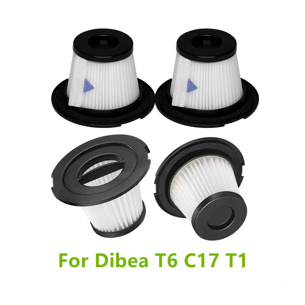 4 шт. сменные фильтры HEPA-фильтр для Dibea T6/C17/T1 аксессуары ручных пылесосов