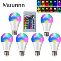 led rgb lamp bulb rgbw 4w10w15w remote control colorful changing home decorative atmosphere lamp bulb with ir remote control
