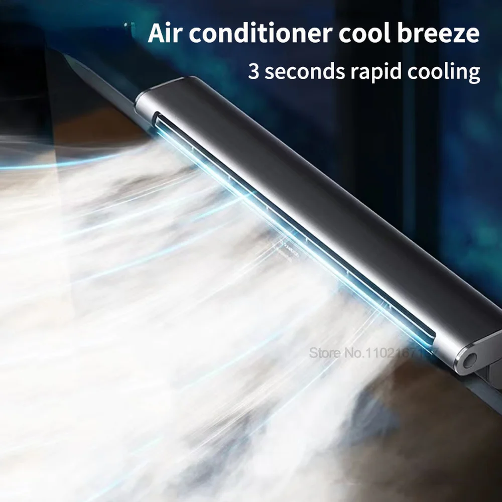 

Portable Electric Fans USB Rechargeable Bladeless Air Cooler Clip on Computer Creative Desktop Office Fan for Office Household
