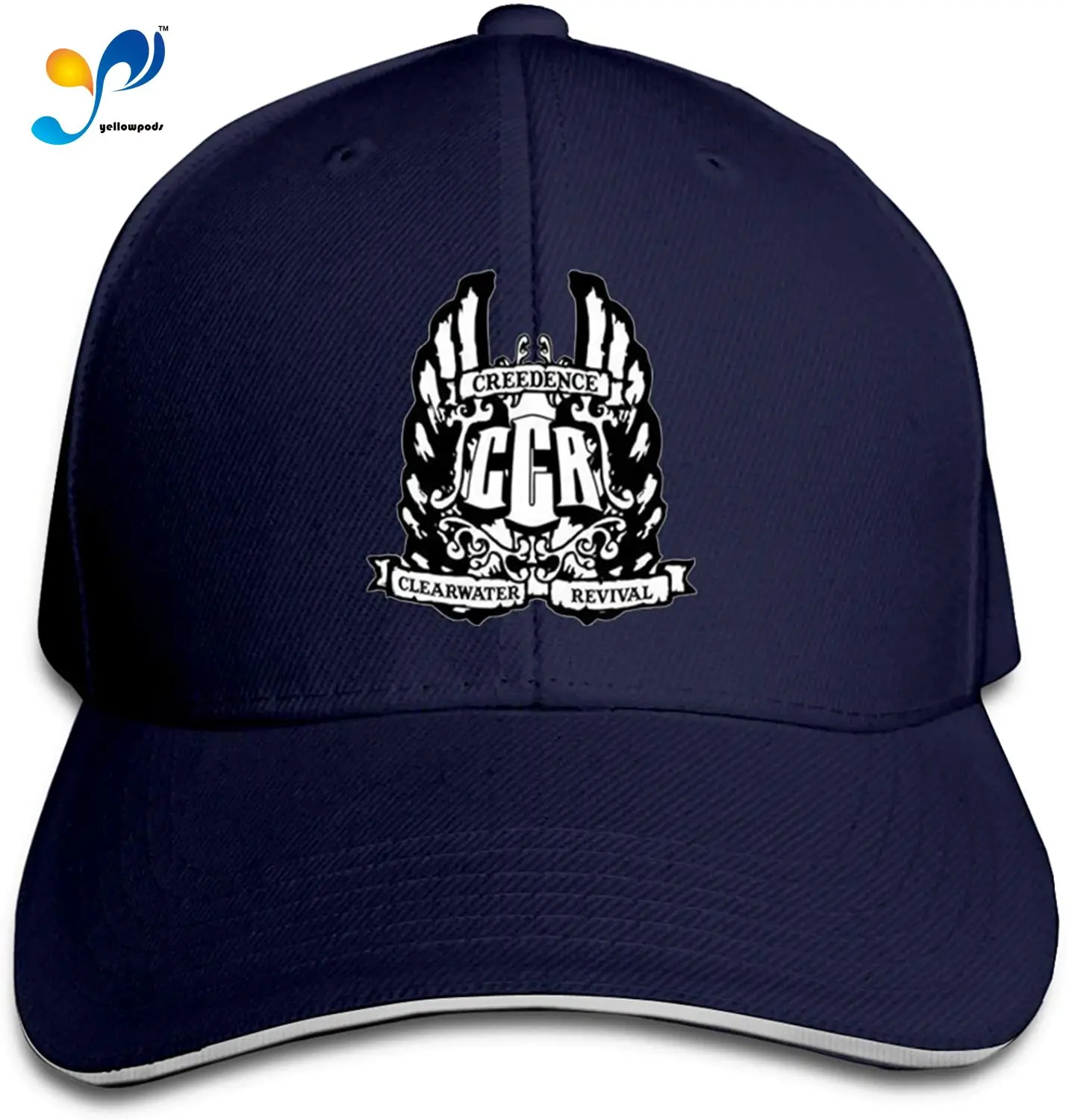 

Creedence Clearwater Revival Cap Headdress Sandwich Hat Unisex Vogue Sunhat Adjustable Baseball Cap