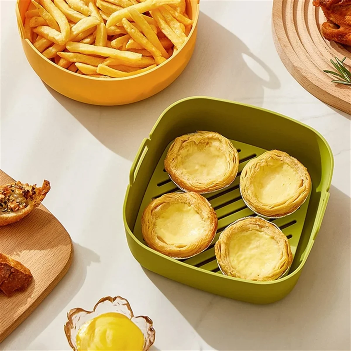 Силиконовые аэрофритюрницы противень для выпечки пицца жареная курица