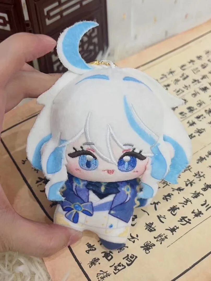 Аниме Genshin Impact Furina Focalors Kawaii 10 см Морская звезда плюшевая Милая подвеска брелок