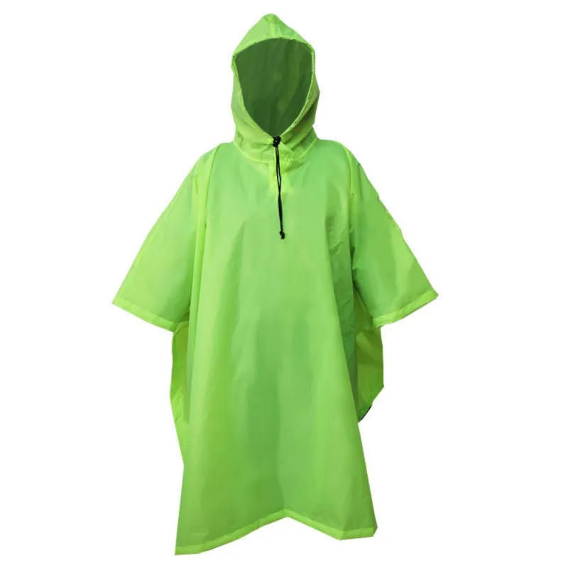 

1PC 128*99cm Unisex Raincoat Thickened Waterproof Rain Coat 210T Polyester Taffeta Women Men Camping Waterproof Rainwear Suit