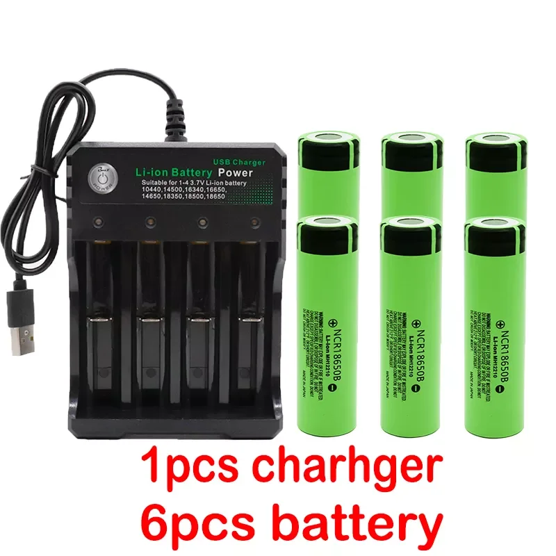 

NEW 100% New Original NCR18650B 3.7V 3400 mah 18650 Lithium Rechargeable Battery For Flashlight batteries and USB charger