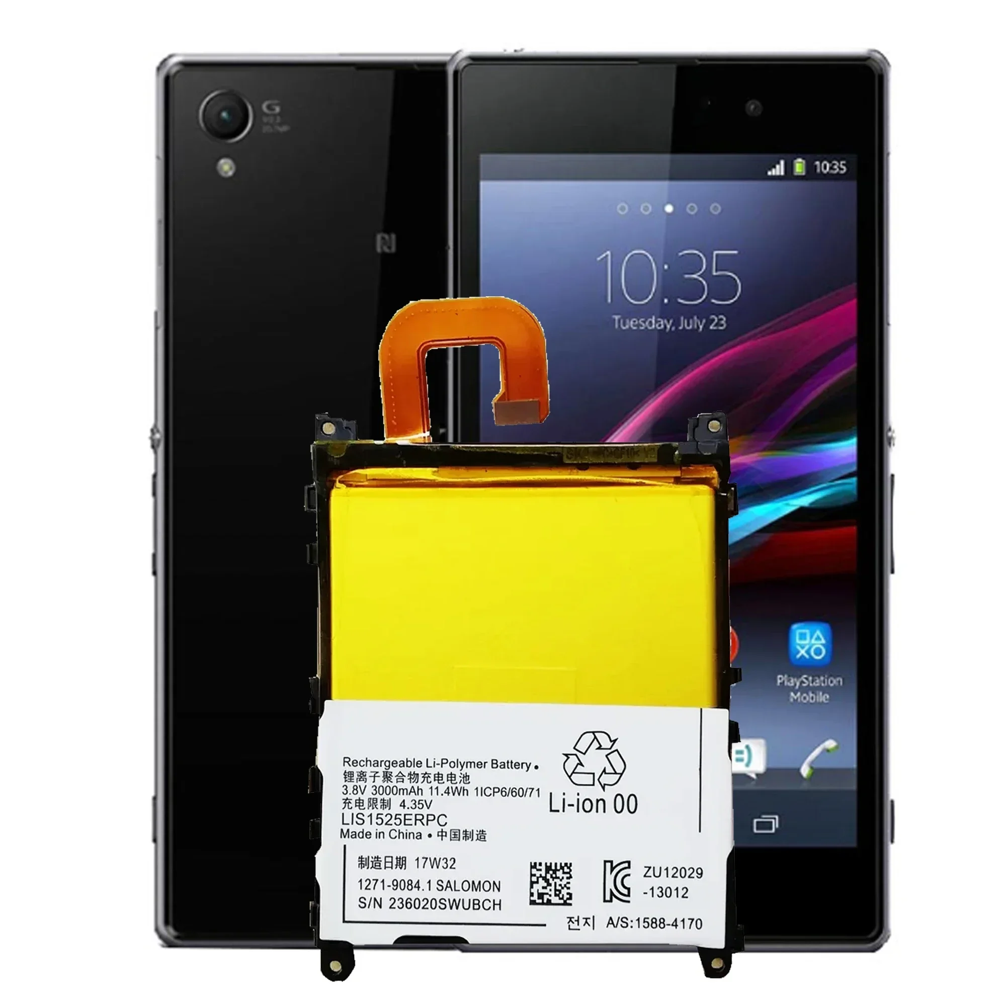 LIS1525ERPC аккумулятор для SONY Xperia Z1 L39H C6903 L39T L39U C6902 LIS1525 запасная часть оригинальная