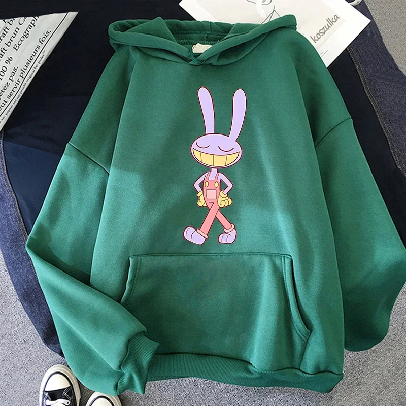 

Jax The Amazing Digital Circus Hoodie Fashion Long Sleeve Kawaii Unisex Autumn Winter Vintage Sweatshirts Casual Y2K Top Tees