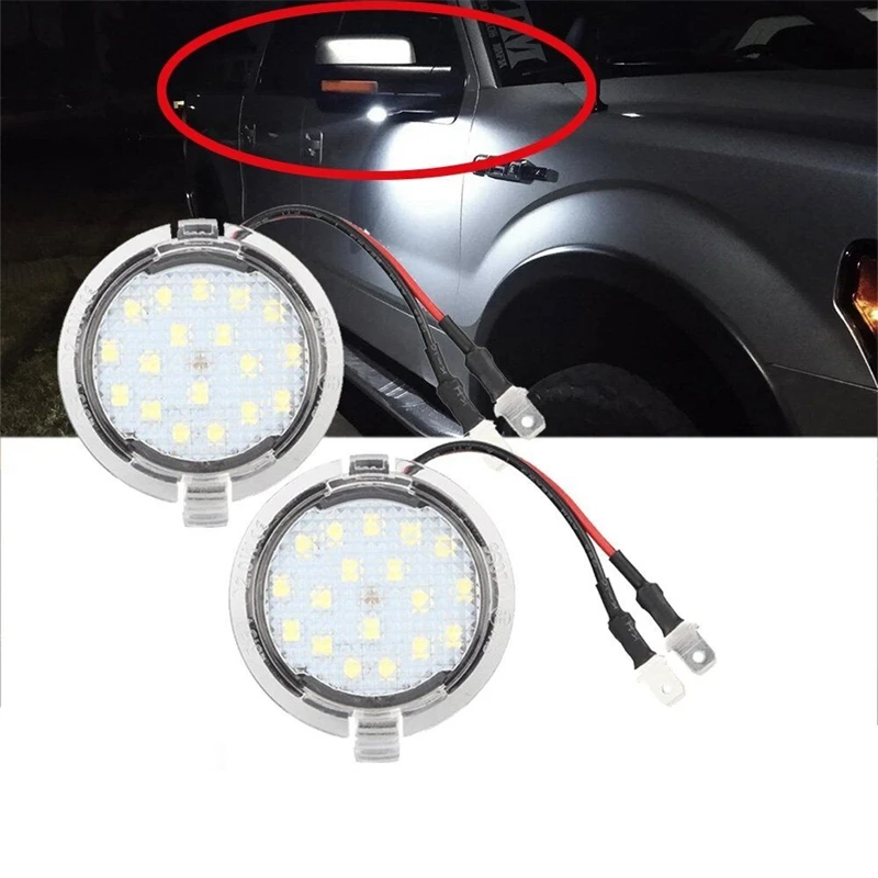 

LED Side Mirror Puddle Light Kit For Ford F-150 Explorer Expedition Edge Taurus Car Accessory