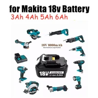 with charger bl1860 rechargeable battery 18v 4ah 5ah 6ah lithium ion for makita 18v battery bl1840 bl1850 bl1830 bl1860b lxt400