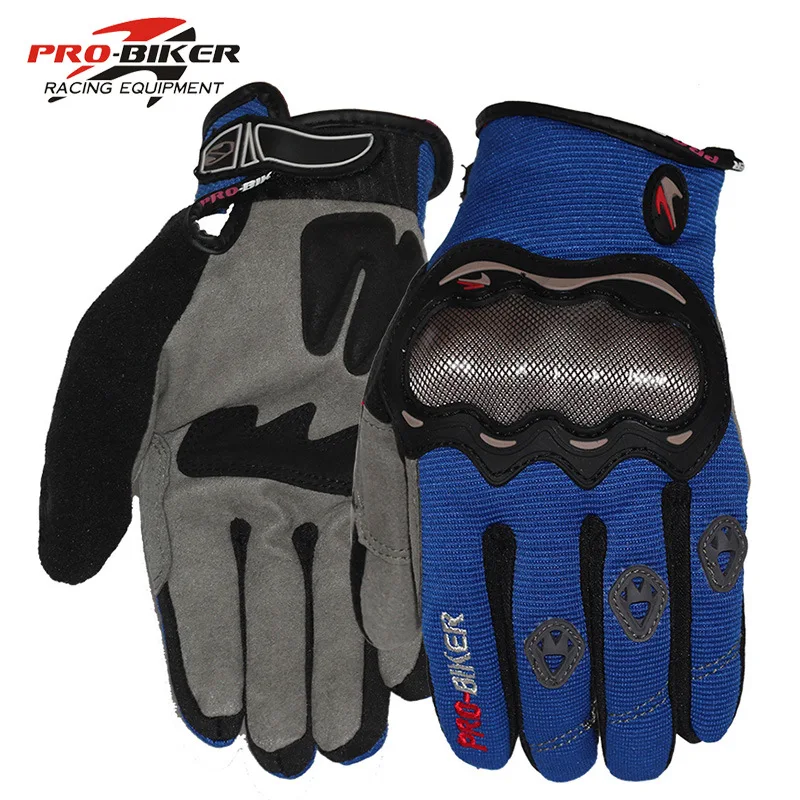 

PRO-BIKER Motorcycle Gloves Anti-fall Anti-slip Full-fingered Knight Motocross Motorbike Gloves Summer Breathable Gloves