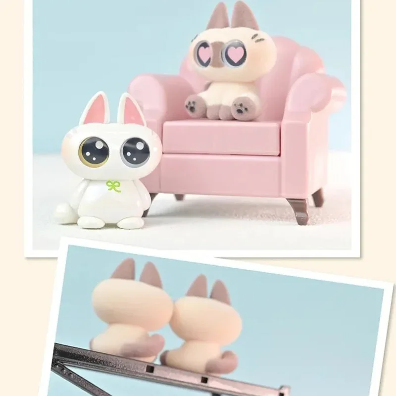 Подлинная модель Moe Azukisan серии глухая коробка сиамская кошка из пасты