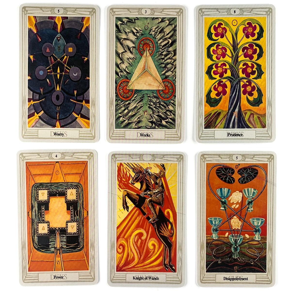 78Pcs Alester Crowley Thoth Tarot Deck Fortune Guidance Telling Divination Board Game With PDF Guidebook For Friends - купить по