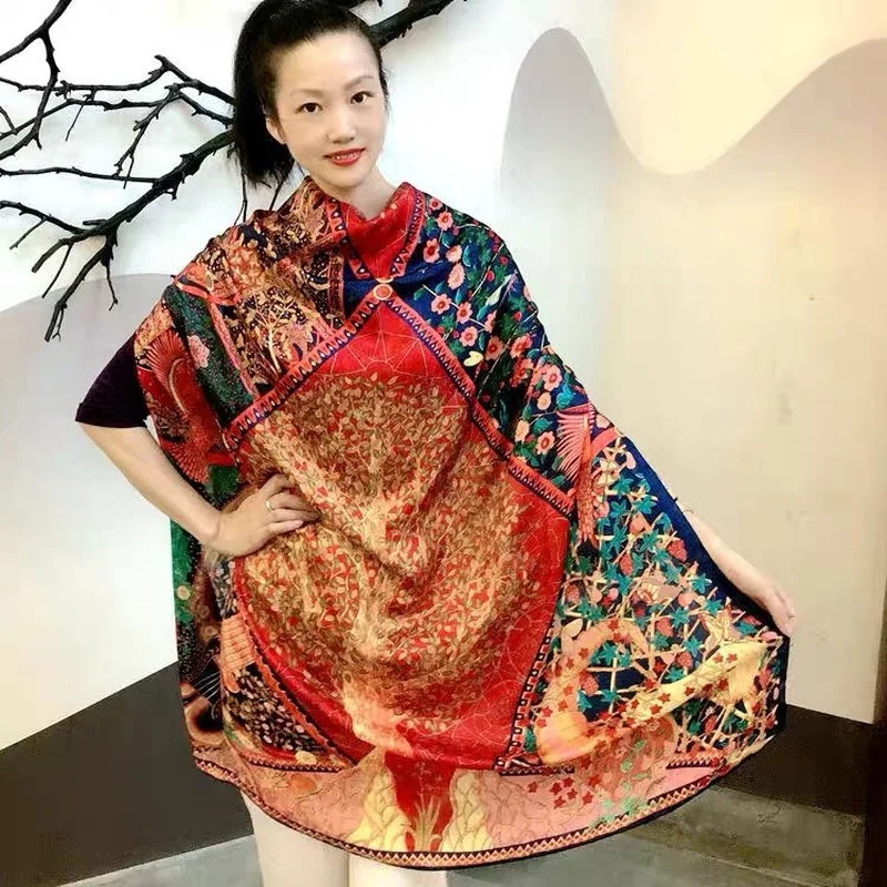 Новинка 2022 высококачественный Шелковый универсальный солнцезащитный шарф в