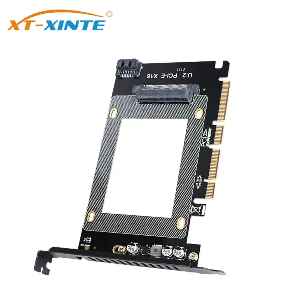 

U.2 to PCI-E 4.0 Riser 2.5" U.2 SFF-8639 SSD Adapter PCIe x4 x8 x16 Expansion Card High Power DC Power Supply Module