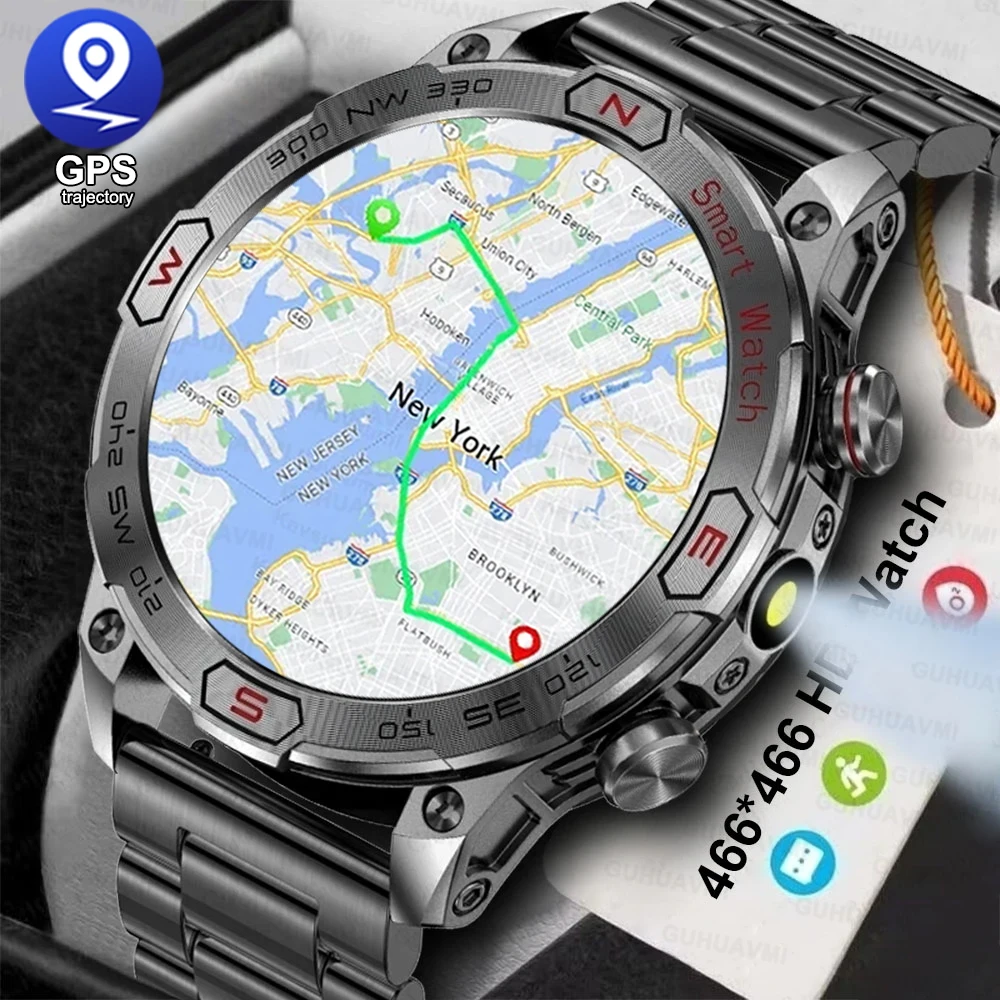 Смарт-часы Xiaomi с GPS HD-экраном 1 43 дюйма компасом пульсометром водонепроницаемые