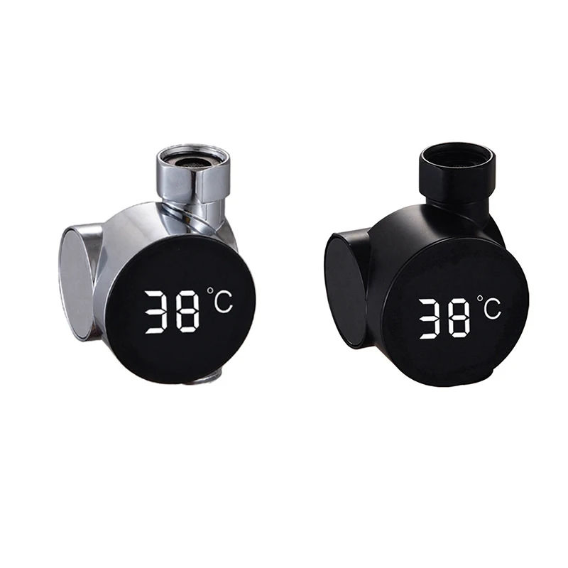 

LED Display Home Water Shower Thermometer,Self-Generating Electricity Water Temperature Monitor Meter For Baby Care