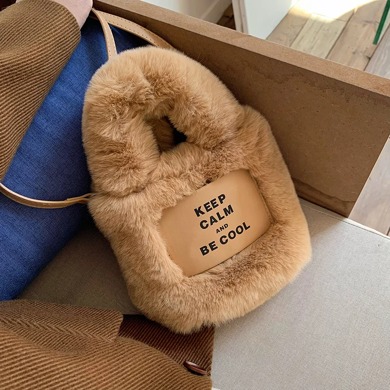 

Bag Female 2022 Autumn and Winter New Fashion Plush Bucket Bag Plush Bag Premium Hand held Oblique Straddle Shoulder Bag