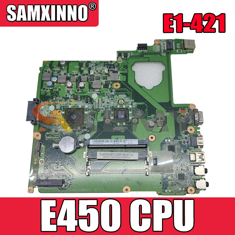 

AKEMY NBM0Z11004 Laptop mothebroard For acer aspire E1-421 ZQZ ddr3 E450 CPU onboard free shipping DAOZQZMB6C1