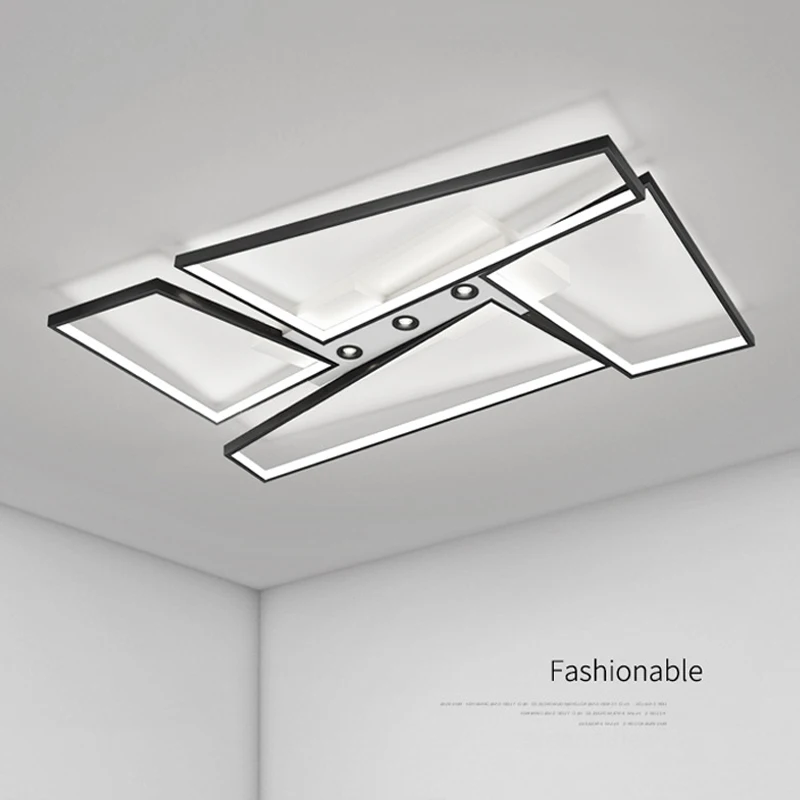 

Modern Black LED Ceiling Lamp For Living Dining Room kitchen Ligthing Lustre Decor Ceiling Lights Indoor Bedroom Lights Fixture