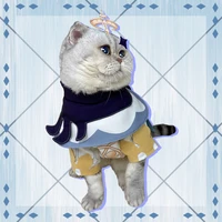 genshin cos paimon pet clothes cute cat costume game emergency food paimon puppy npc dress up