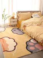 modern cute cartoon art design large area living room carpets new home decoration fluffy soft girl bedroom children room rug