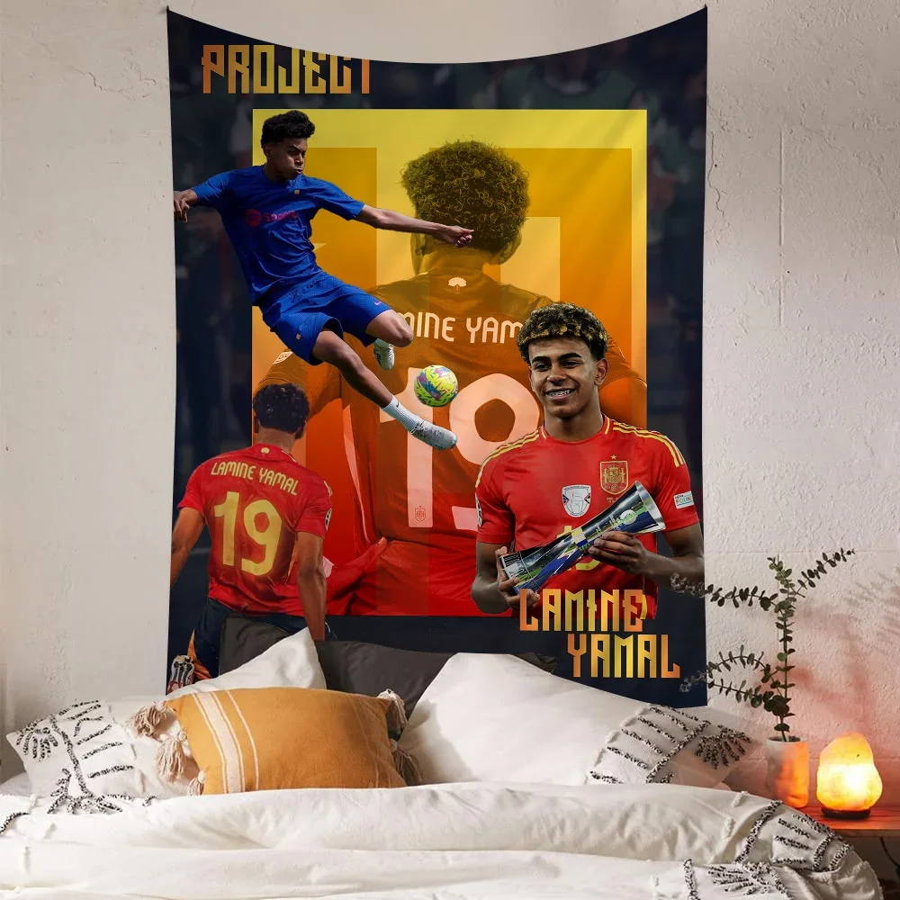 L-Lamine FootballStar Y-Yamal 27 подвесной богемный гобелен богемные настенные гобелены
