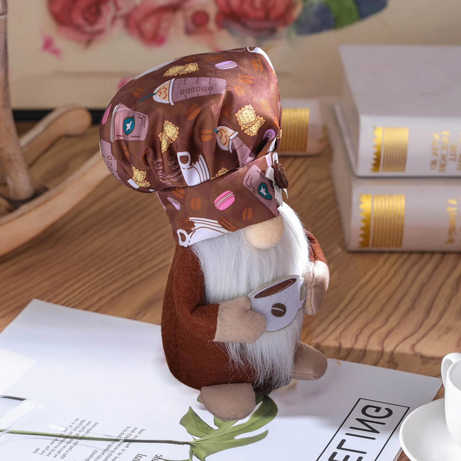 

Кухонный шеф-повар гном плюшевый шведский карликовый стол гномы Декор фермерский Пасхальный весенний декор полосатая плюшевая игрушка Пас...