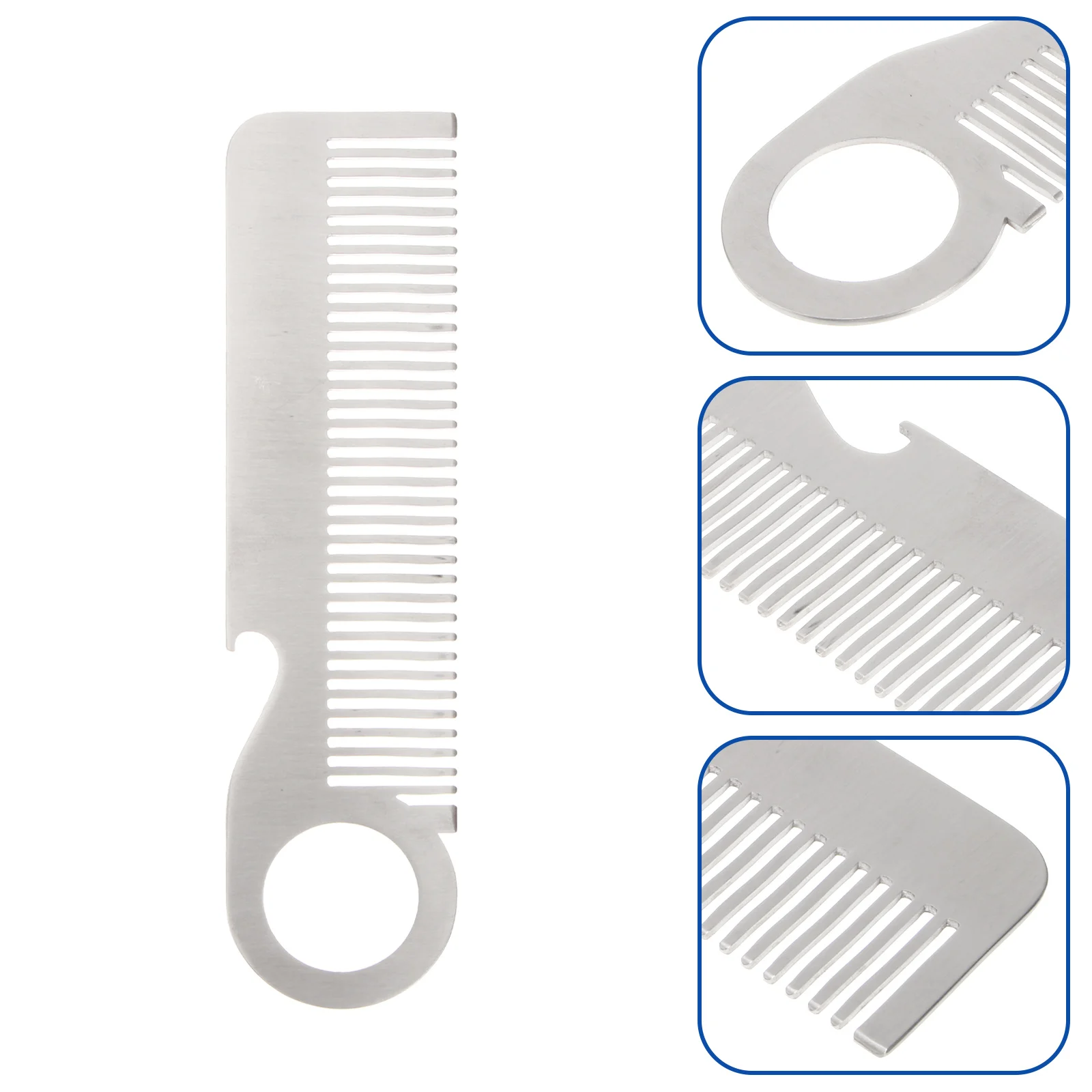 

Мужская расческа для ухода за волосами, расческа для бороды, мужской кошелек, инструменты для укладки волос, расческа для бритья бороды, металлическая расческа для бороды