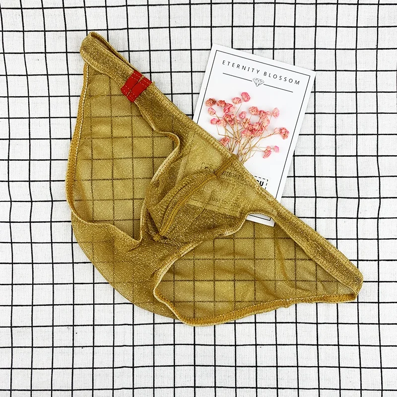 Мужское сексуальное прозрачное нижнее белье искушение модное с низкой талией