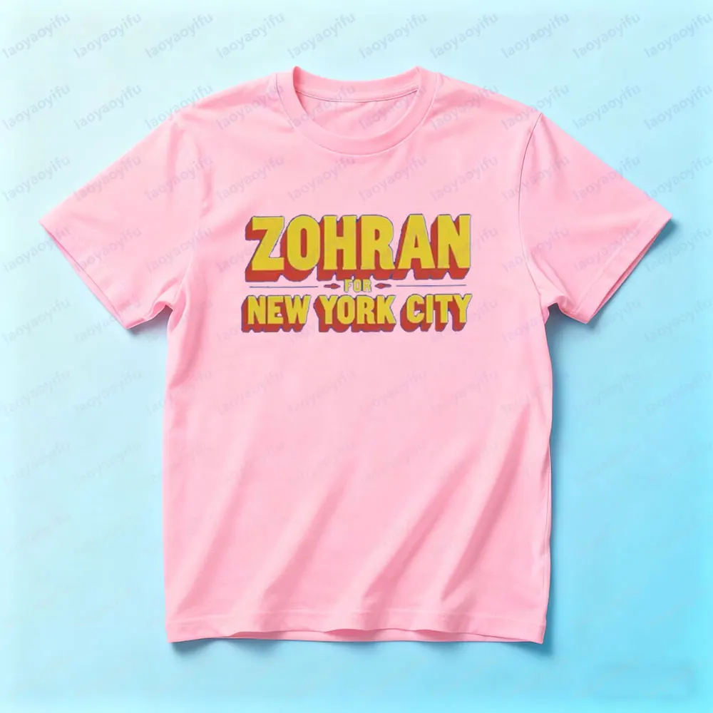 Zohran Mamdani for NYC Mayor Merch Shirt Zohran Mamdani Support T-Shirt Последний современный модный стиль Мужчины Женщины Унисекс Хлопковые топы (art.: 3920d32cf4d4e) - 3920d32cf4d4e