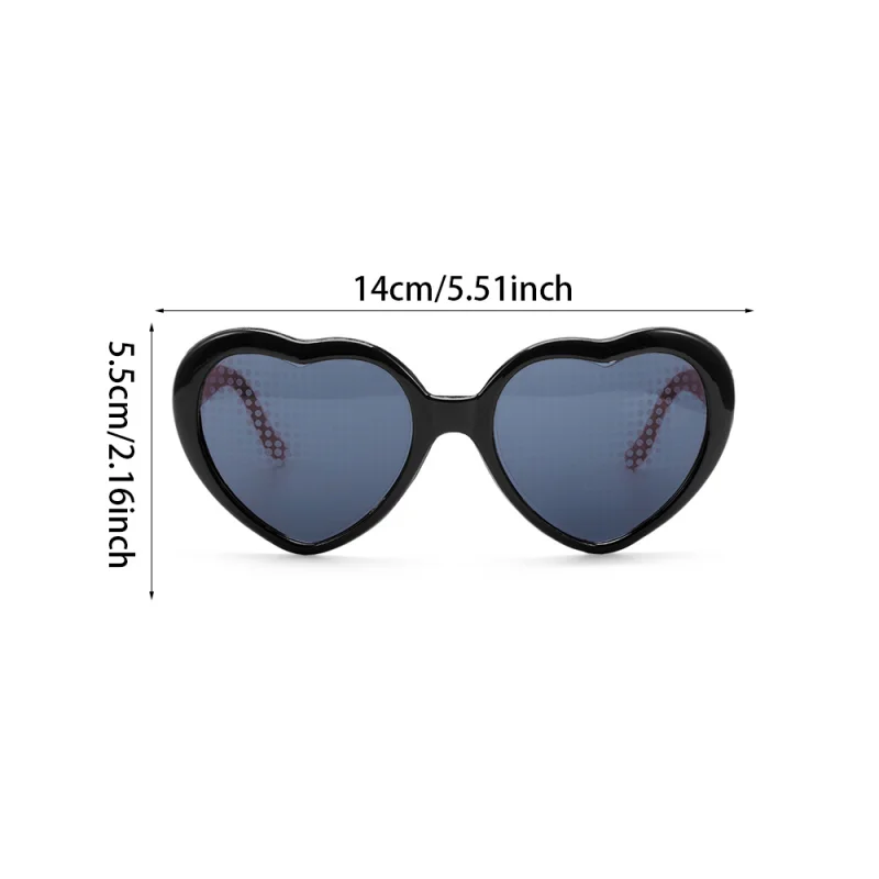 Женские солнцезащитные очки с дифракцией в форме сердца |