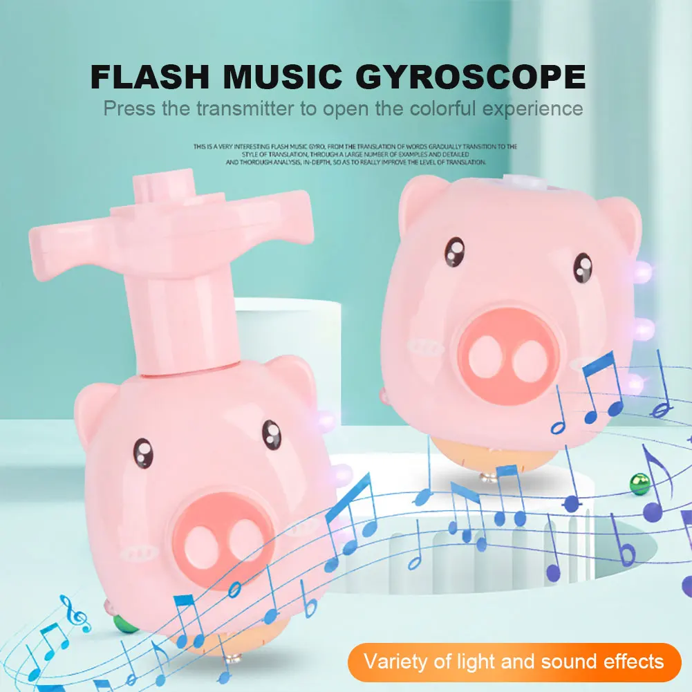 

Colorful Flashing Rotating Toy with Launcher Music Spinning Top Toys Smooth Gyro Ejection Toy Safe for Kids Party Gifts
