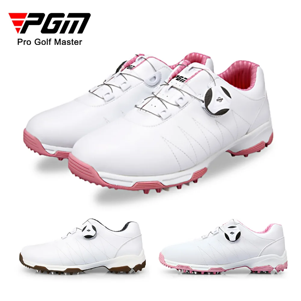 PGM Golf Shoes Women Waterproof Non-slip Microfiber Material Golf Sports Shoes