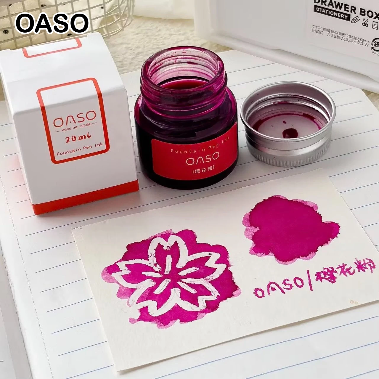 Фото Чернила для перьевых ручек OASO, 20 мл, различные цвета, в стеклянных флаконах, для Jinhao, Hongdian, Majohn, школьных и офисных принадлежностей, канцелярия. №1